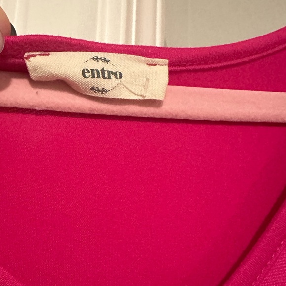 ENTRO Super soft Large Maxi dress.  pockets. Like New Condition. Hot pink. Beach - Picture 3 of 5